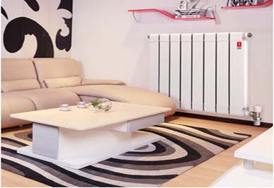 沙巴直播铜铝复合暖气片安装效果图展示